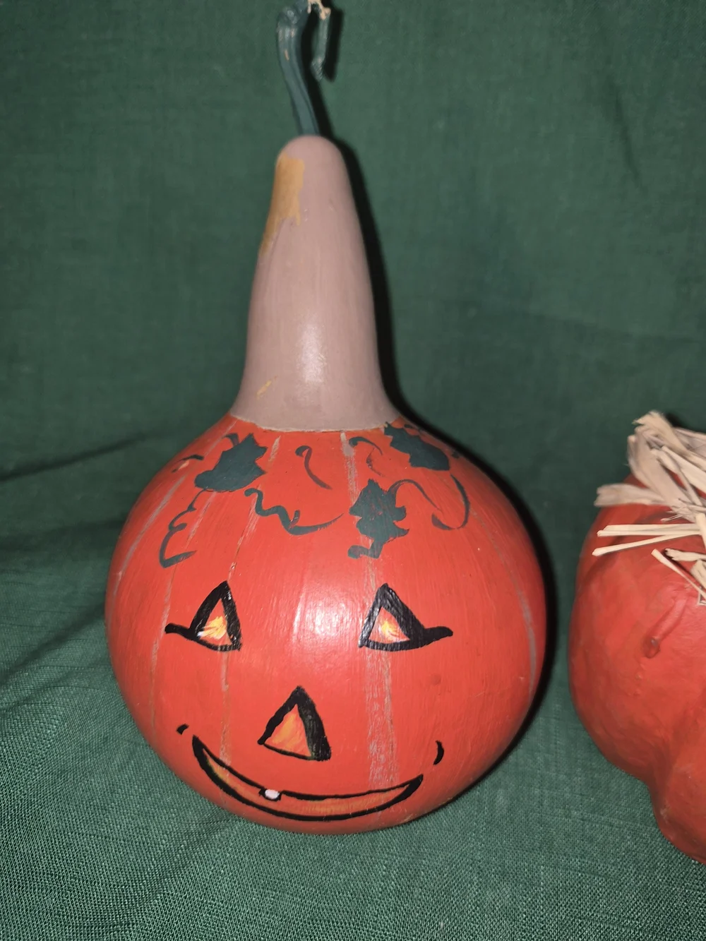 Handcrafted Orange Pumpkin & Gourd Decorative Set - Fall Home Accent